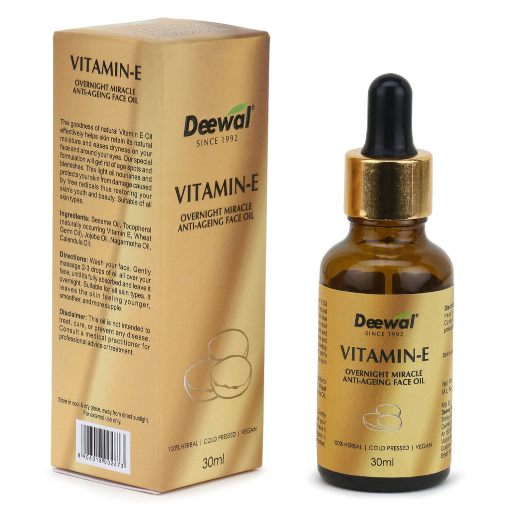 Deewal Vitamin-E Overnight Miracle Anti-ageing Face Oil